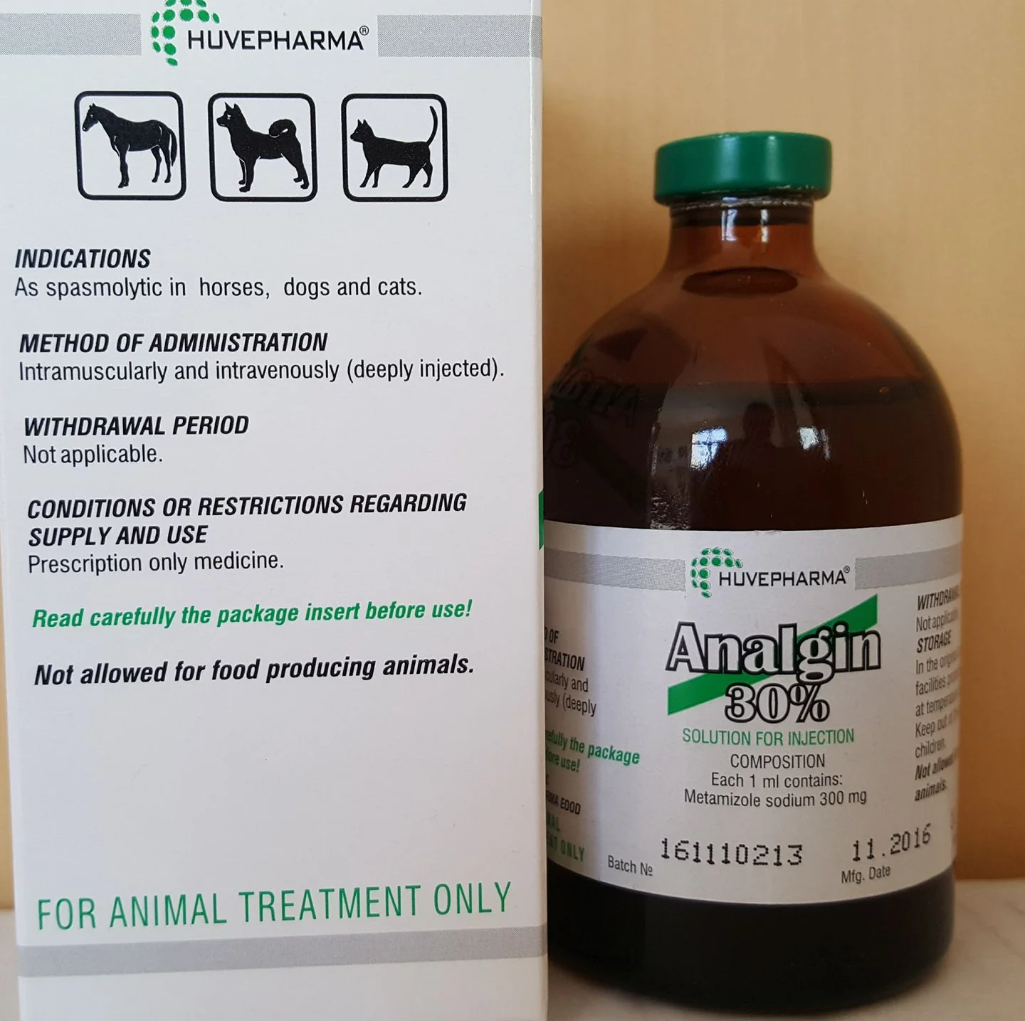 Analgin 30% injection 100ml - vetshop24.com